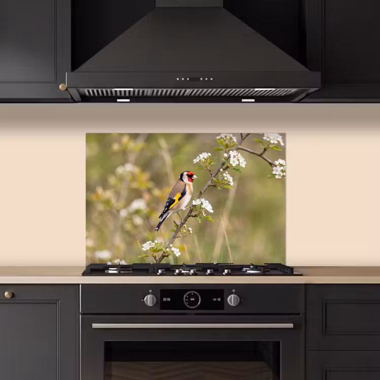 Spatscherm keuken - Putter - Bloesem - Lente - Natuur - Kleurrijk — 2