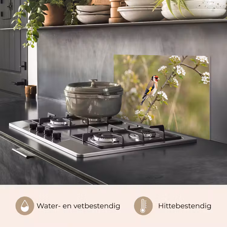 Spatscherm keuken - Putter - Bloesem - Lente - Natuur - Kleurrijk — 7