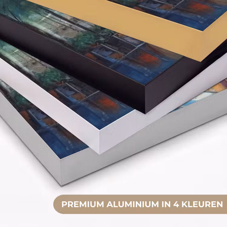 Art Frame - Straat - Olieverf - Kleurrijk - Stad — 2