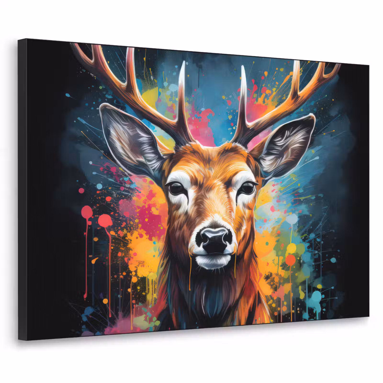 Art Frame - Hert - Graffiti - Dieren - Kleuren — 1