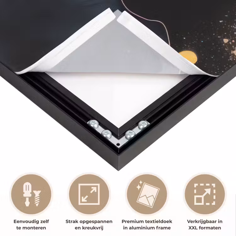 Art Frame - Marmer - Goud - Zwart - Abstract - Modern — 8
