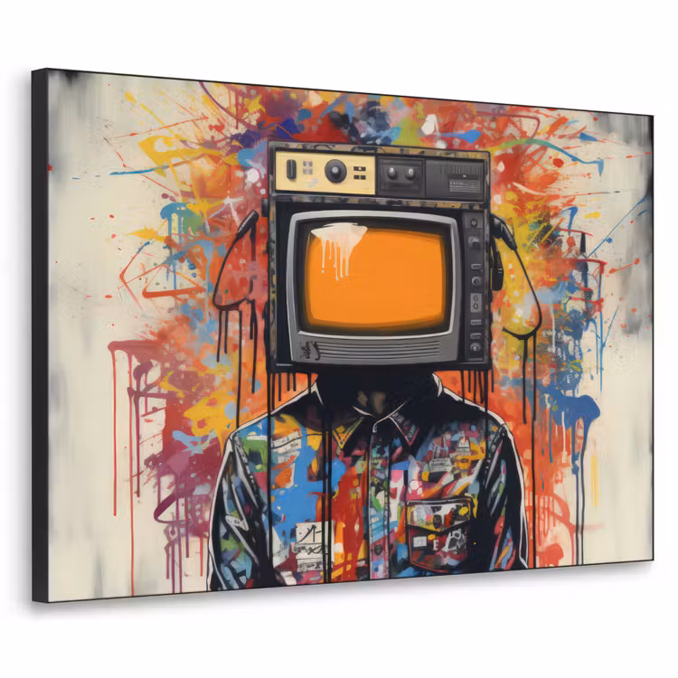 Art Frame - Televisie - Graffiti - Mens - Kleuren — 1