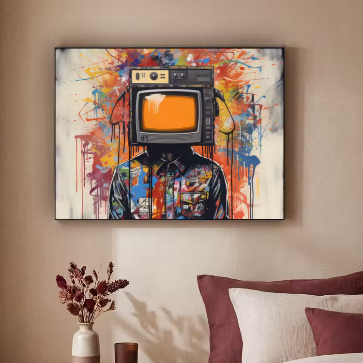Art Frame - Televisie - Graffiti - Mens - Kleuren — 3