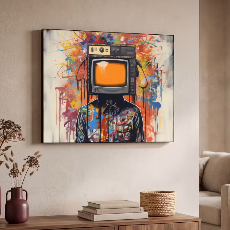 Art Frame - Televisie - Graffiti - Mens - Kleuren — 7