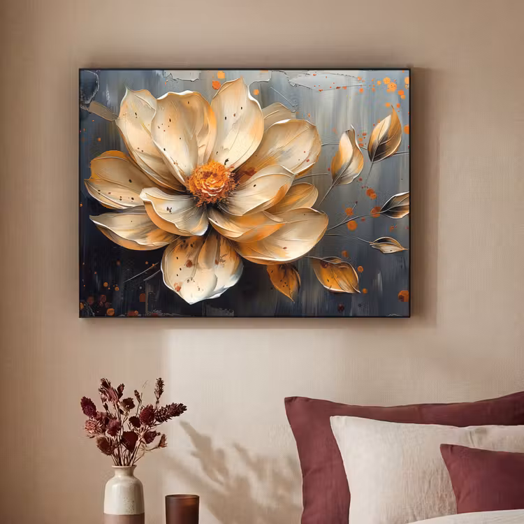 Art Frame - Bloemen - Goud - Kunst - Zwart - Modern — 3
