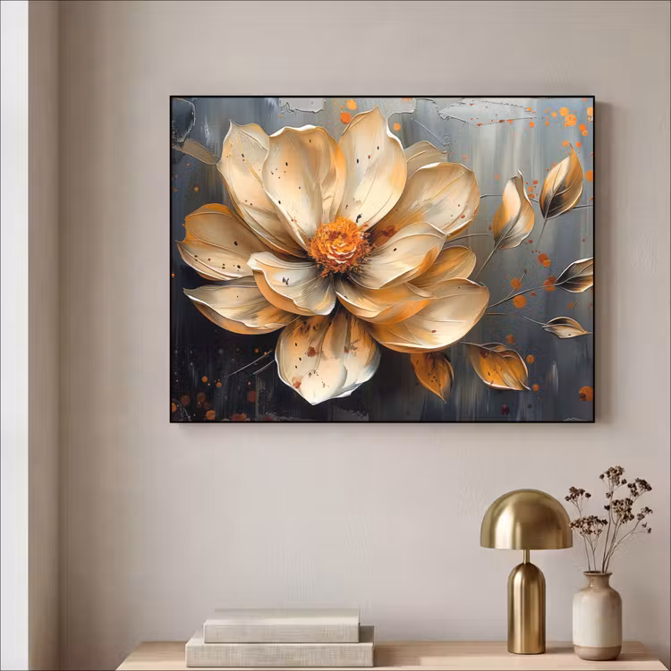 Art Frame - Bloemen - Goud - Kunst - Zwart - Modern — 5