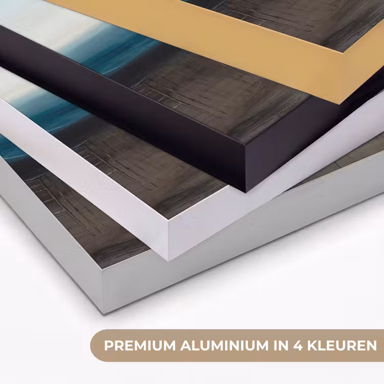 Art Frame - Abstract Landschap Petrol Bruin — 2