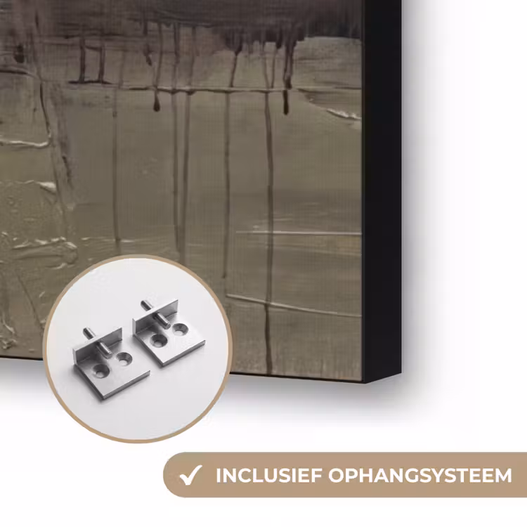Art Frame - Abstract Landschap Petrol Bruin — 6