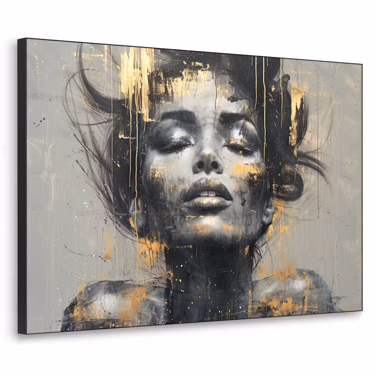 Art Frame - Vrouw - Kunst - Goud - Abstract - Glamour — 1