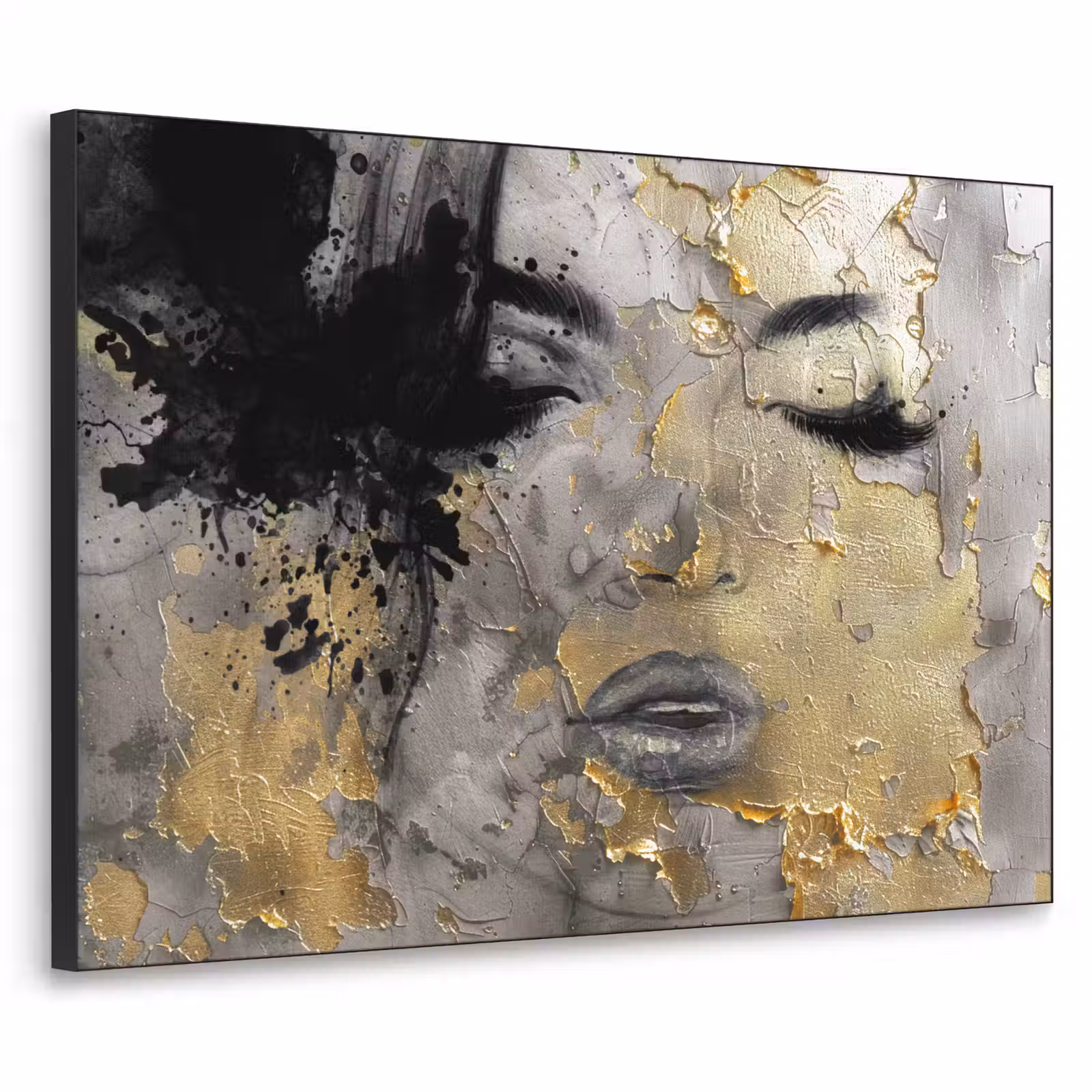 Art Frame - Vrouw - Kunst - Goud - Zwart — 1