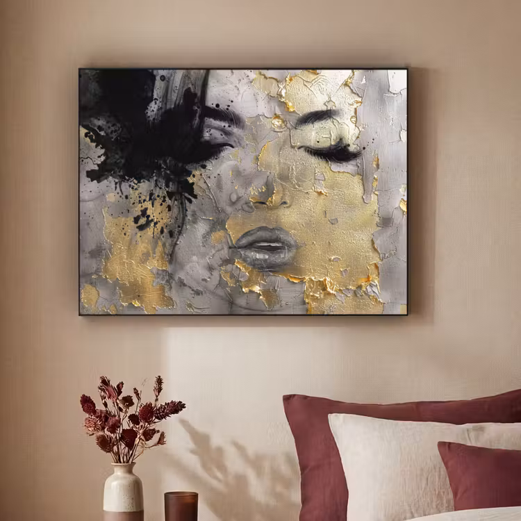 Art Frame - Vrouw - Kunst - Goud - Zwart — 3