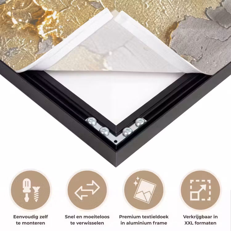 Art Frame - Vrouw - Kunst - Goud - Zwart — 4