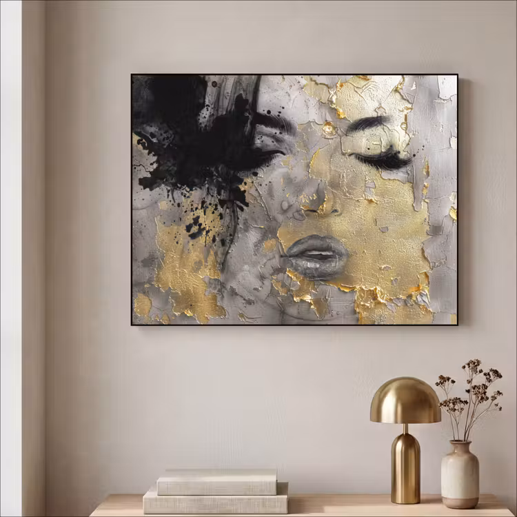 Art Frame - Vrouw - Kunst - Goud - Zwart — 5
