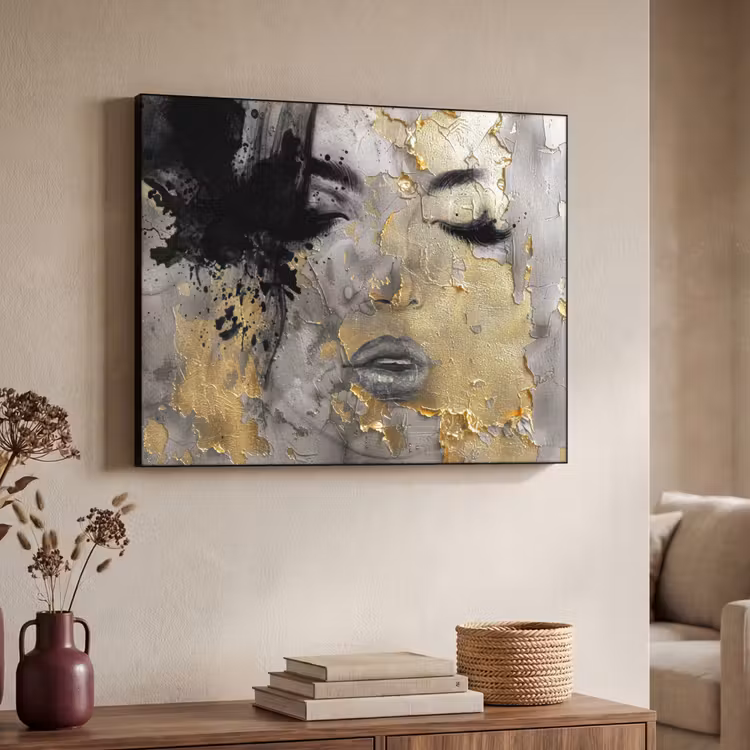 Art Frame - Vrouw - Kunst - Goud - Zwart — 7