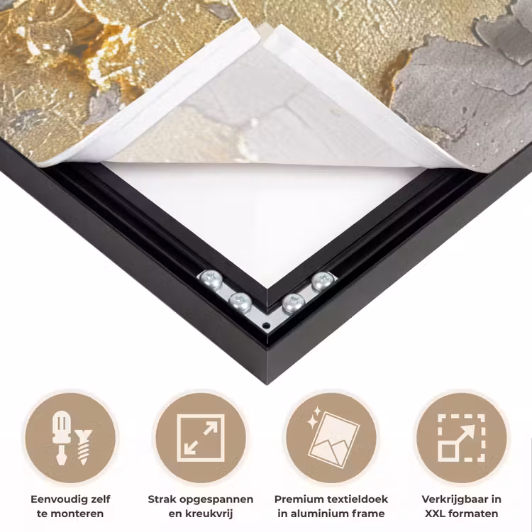 Art Frame - Vrouw - Kunst - Goud - Zwart — 8