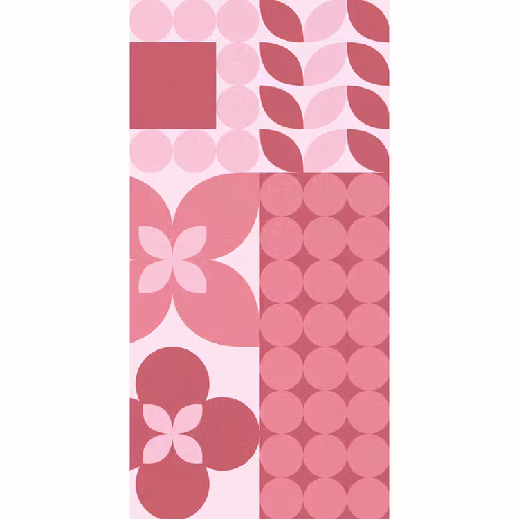 Behang - Abstract - Geometrisch - Patroon - Modern - Roze — 2