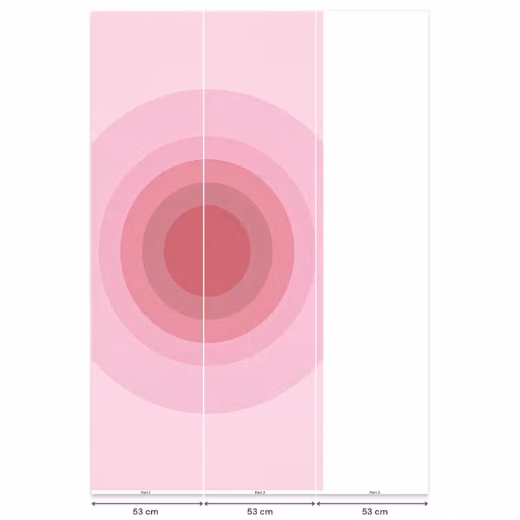 Behang - Patroon - Cirkels - Abstract - Roze - Modern — 6