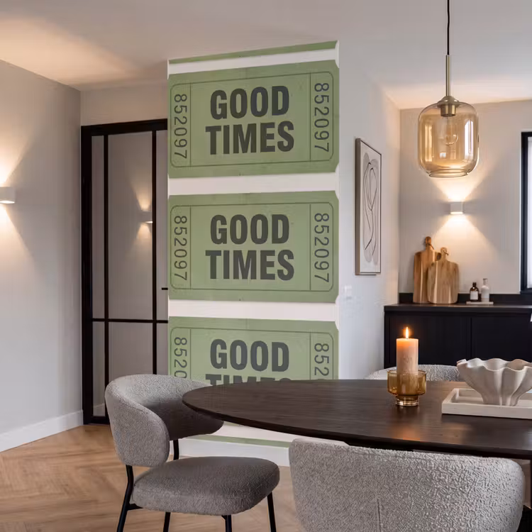 Behang - Kaartje - Vintage - Groen - Evenement - Collectie — 5