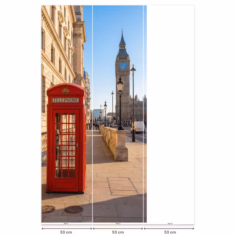 Behang - Telefooncel - Rood - Londen - Stad - Architectuur — 6