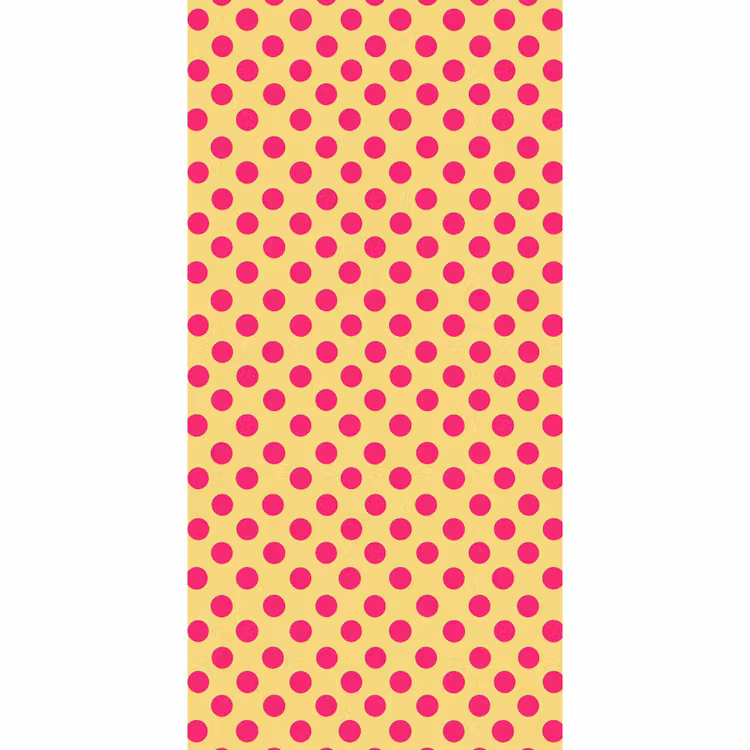Behang - Roze - Stippen - Geel — 2