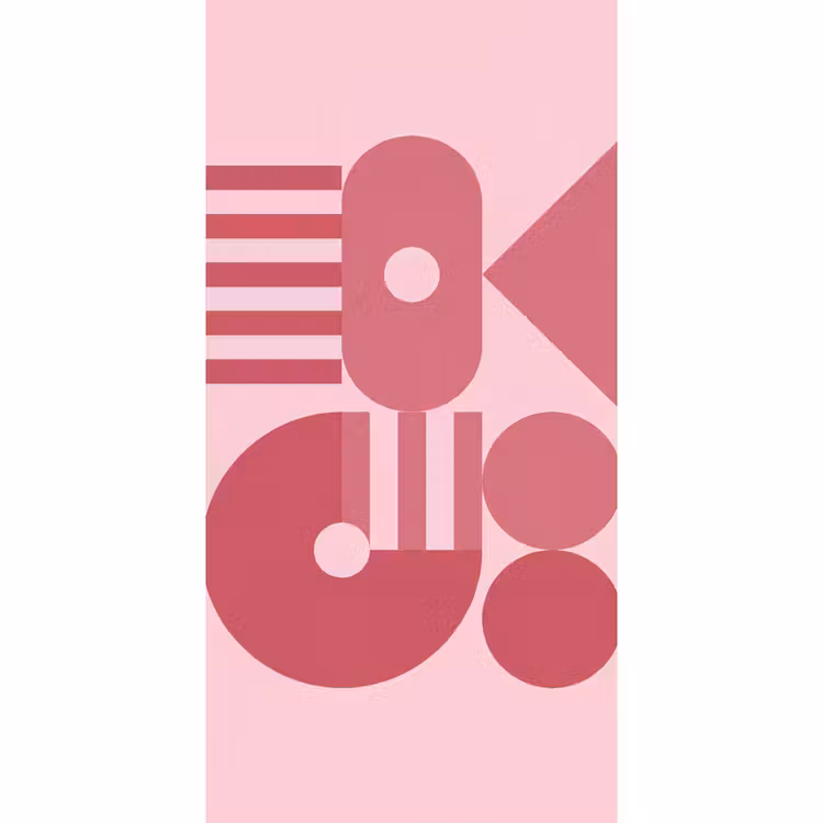 Behang - Abstract - Geometrisch - Vormen - Roze — 2