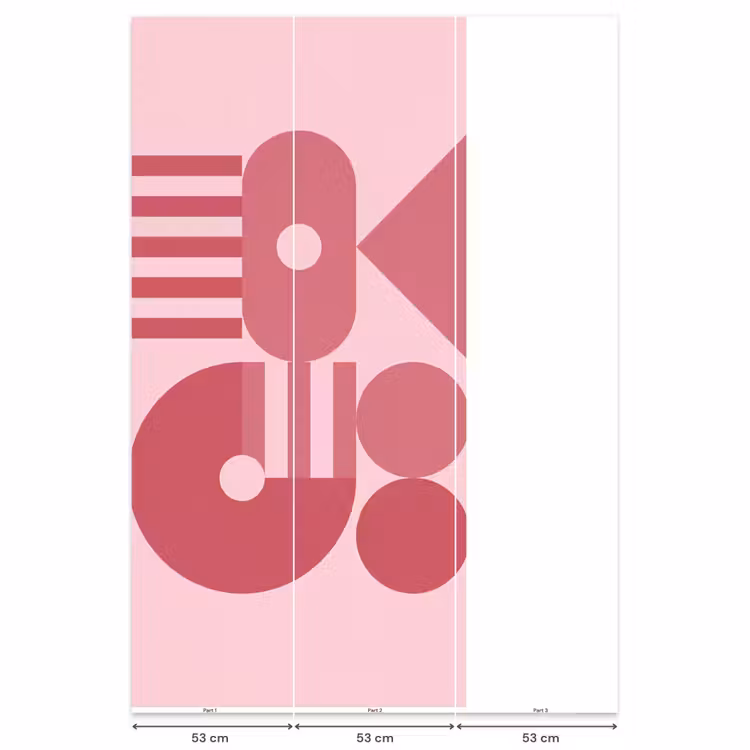 Behang - Abstract - Geometrisch - Vormen - Roze — 6