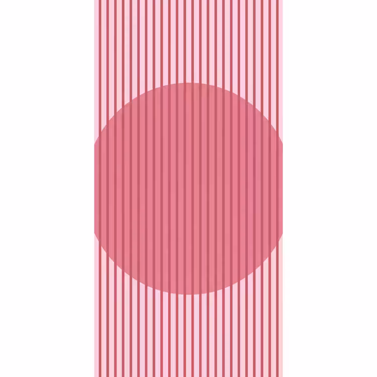 Behang - Abstract - Strepen - Ovaal - Roze - Modern — 2