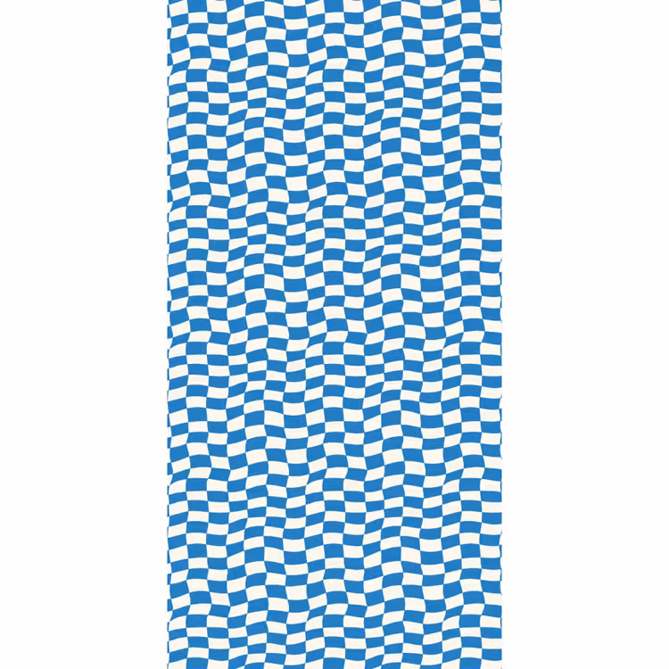 Behang - Golvend - Patroon - Blauw — 2
