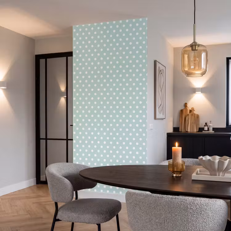 Behang - Klassiek - Polka - Groen — 5