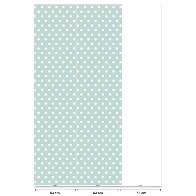 Behang - Klassiek - Polka - Groen — 6