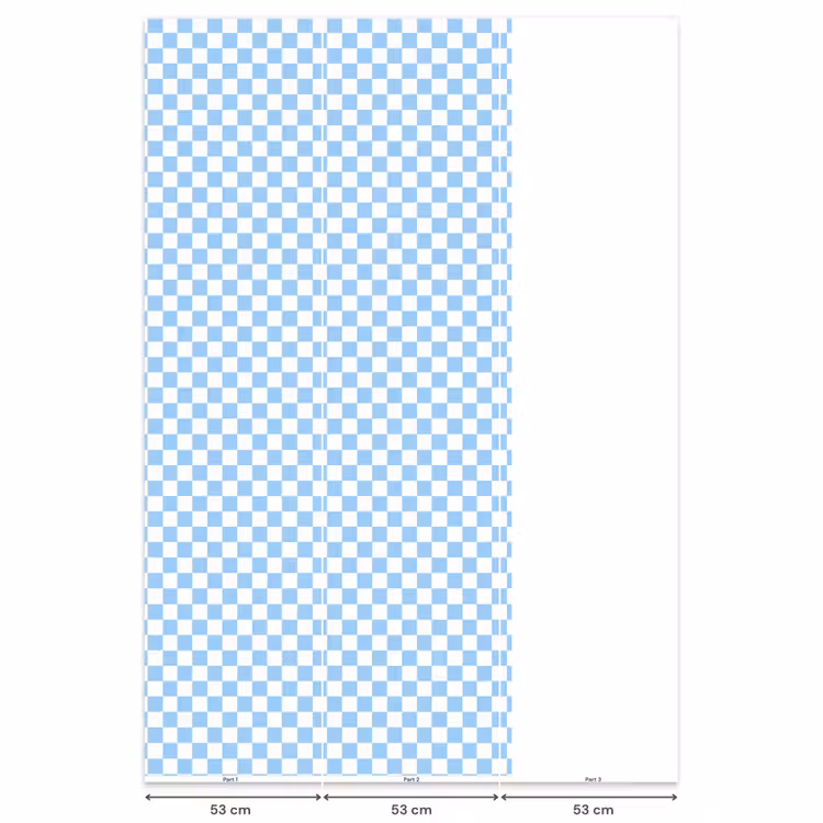 Behang - Schaakbord - Klassiek - Blauw — 6