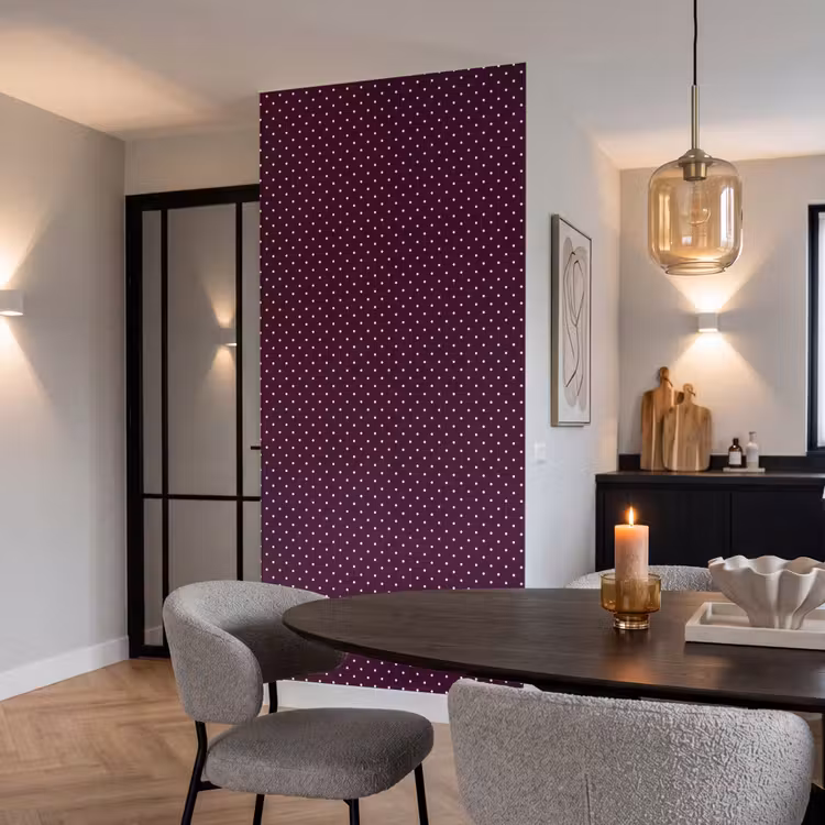 Behang - Stippen - Modern - Paars — 5