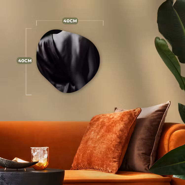 Organisch schilderij - Forex - Schouder - Zijde - Rug - Zwart - Wit - Elegant — 4