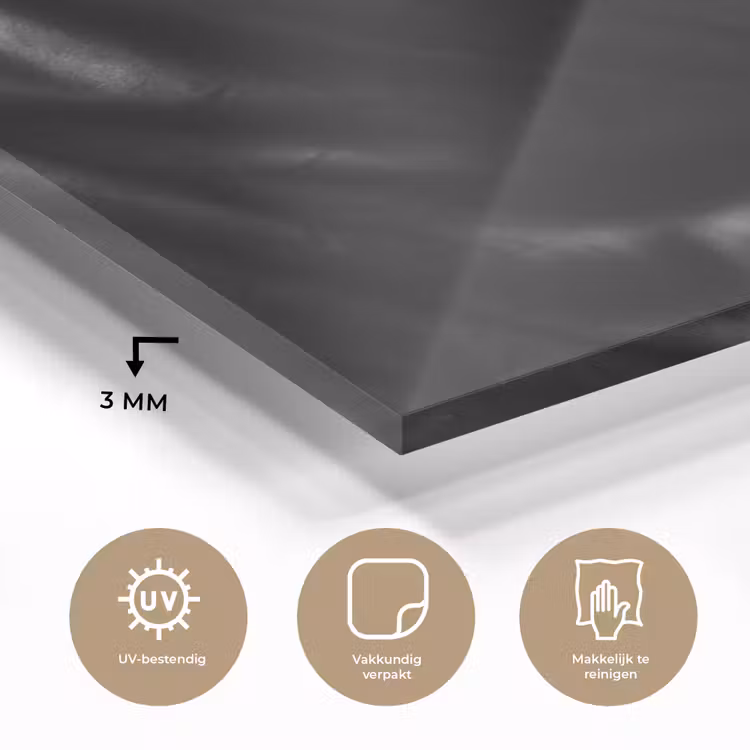 Glas schilderij - Schouder - Zijde - Rug - Zwart - Wit - Elegant — 3
