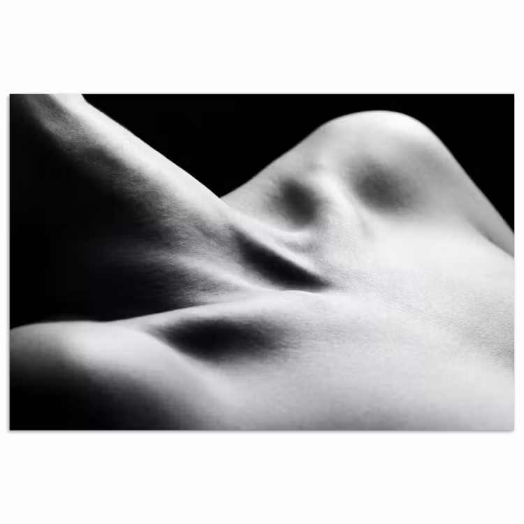Poster - Lichaam - Vormen - Abstract - Zwart - Wit - Sensueel — 1