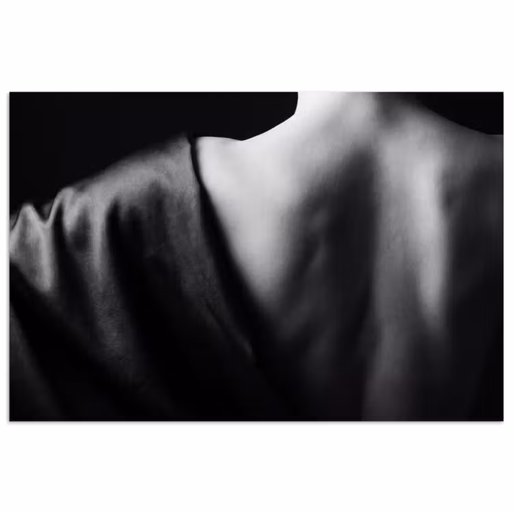 Poster - Schouder - Zijde - Rug - Zwart - Wit - Elegant — 1