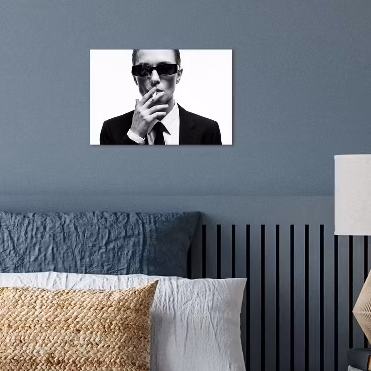 Poster - Portret - Pak - Roken - Zwart - Wit - Stoer — 3