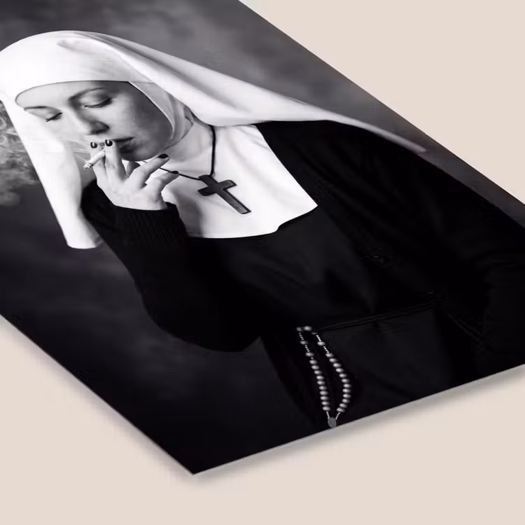 Poster met lijst - Non - Roken - Portret - Zwart - Wit - Rebels — 7