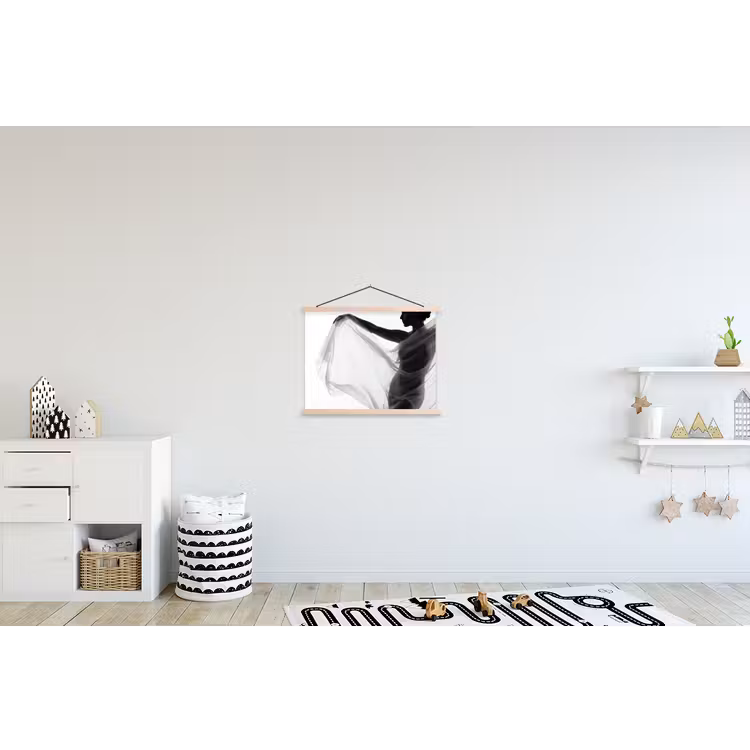 Schoolplaat - Silhouet - Sluier - Vormen - Zwart - Wit - Sensueel — 3