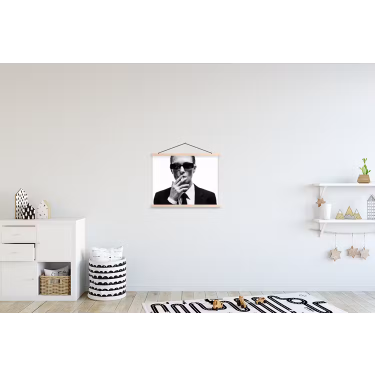 Schoolplaat - Portret - Pak - Roken - Zwart - Wit - Stoer — 3