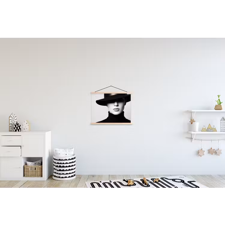 Schoolplaat - Vrouw - Schaduw - Zwart - Wit - Mysterieus — 3
