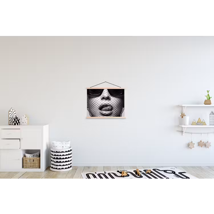 Schoolplaat - Vrouw - Net - Mysterieus - Zwart - Wit — 3