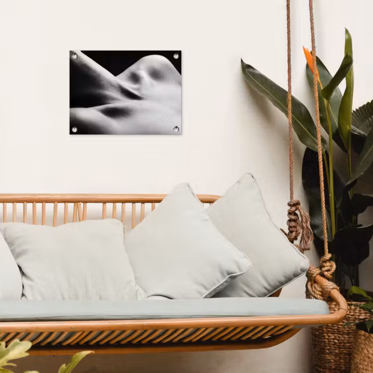 Tuinposter - Lichaam - Vormen - Abstract - Zwart - Wit - Sensueel — 5