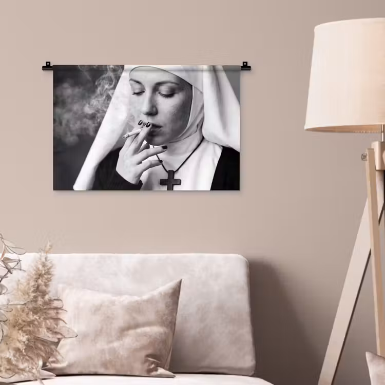 Wandkleed - Non - Roken - Portret - Zwart - Wit - Rebels — 2