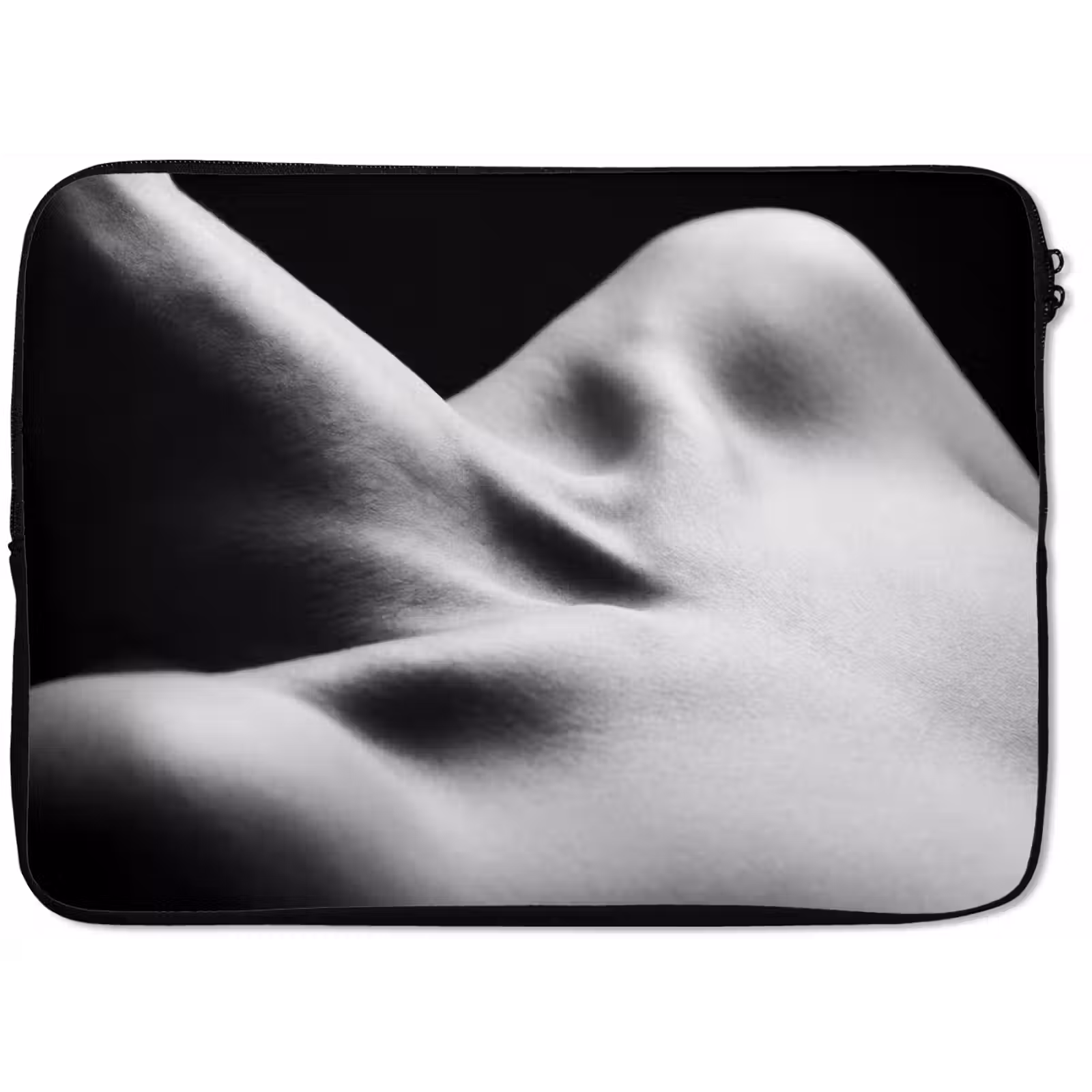 Laptophoes - Lichaam - Vormen - Abstract - Zwart - Wit - Sensueel — 1