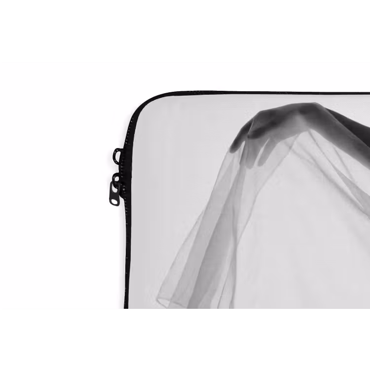 Laptophoes - Silhouet - Sluier - Vormen - Zwart - Wit - Sensueel — 5