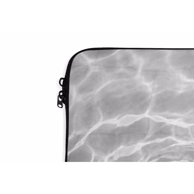 Laptophoes - Zwembad - Hoed - Water - Zwart - Wit - Zomers — 5