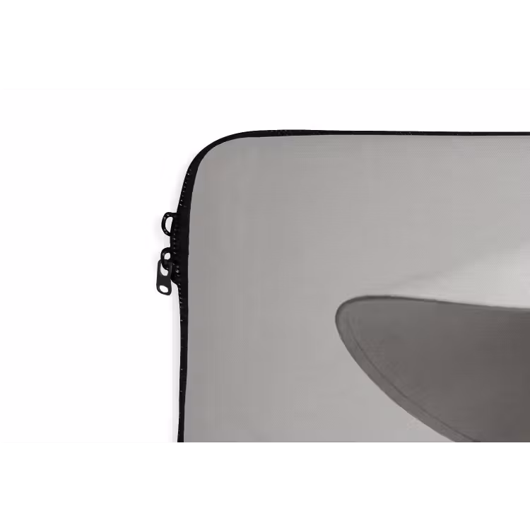 Laptophoes - Vrouw - Profiel - Hoed - Zwart - Wit - Minimalistisch — 5