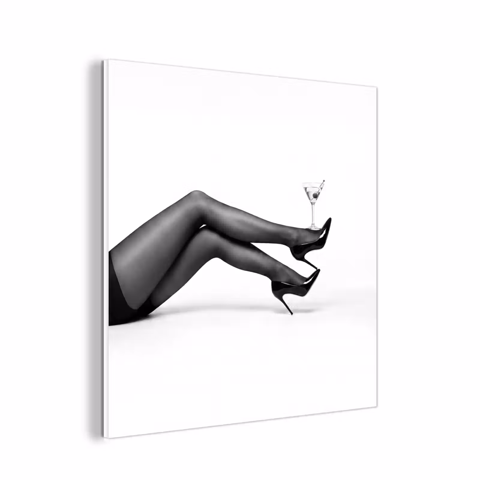 Forex - Benen - Hakken - Glas - Zwart - Wit - Speels — 1