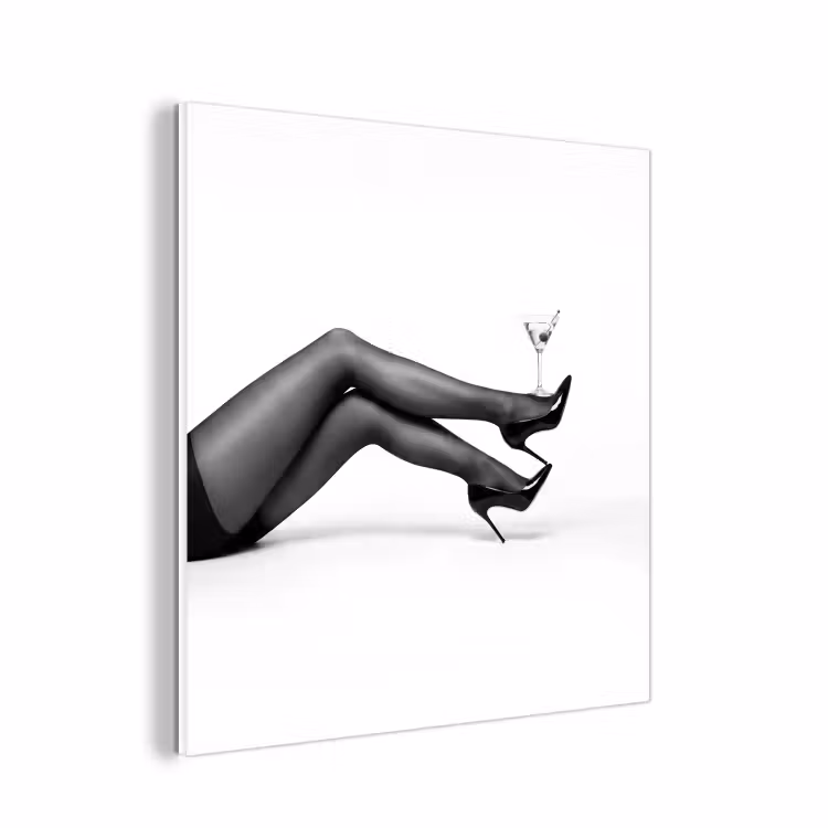 Forex - Benen - Hakken - Glas - Zwart - Wit - Speels — 1